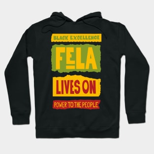 Fela Kuti Tribute Illustration: Black Excellence Lives On Hoodie